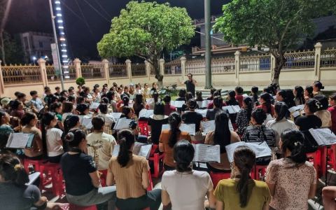 Liên đoàn kèn miền Đại Đồng chuẩn bị lễ Tuyên phong Chân phước cha Phanxicô Trương Bửu Diệp