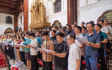 Hội Kèn hiệp nhất Trung Thành chuẩn bị Đại lễ Đaminh